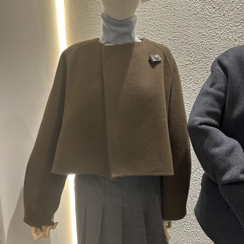 BLUEI-D東大門㊣直郵女士新品時尚休閑25秋冬真品短款大衣Blue i-d短款大衣