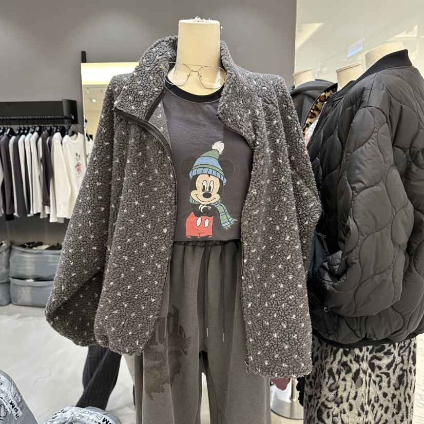 CREDITO東大門㊣代購女裝新品25秋冬真品熱賣休閑夾克連帽衫CREDITO夾克