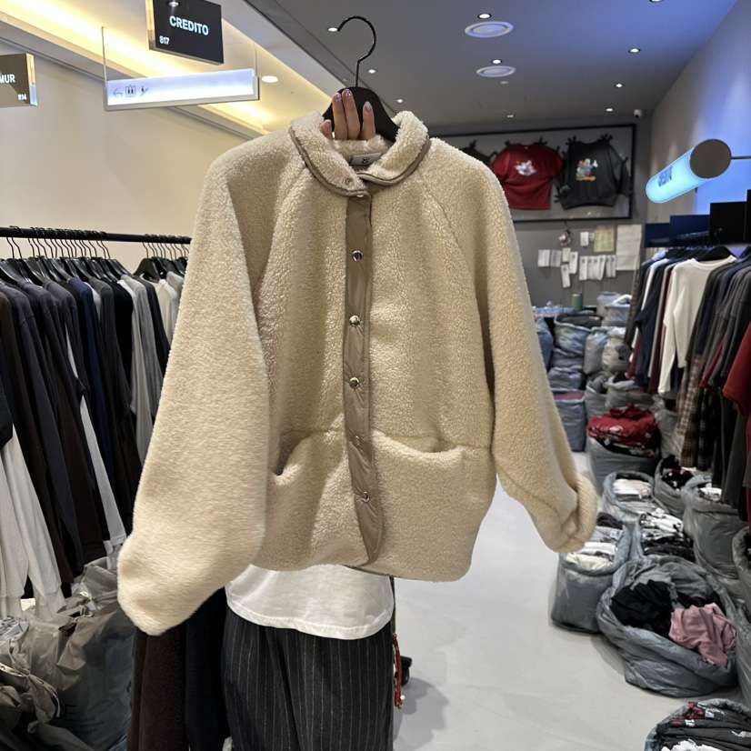 CREDITO東大門㊣直郵女裝新品熱賣休閑推薦人氣夾克連帽衫毛絨CREDITO夾克