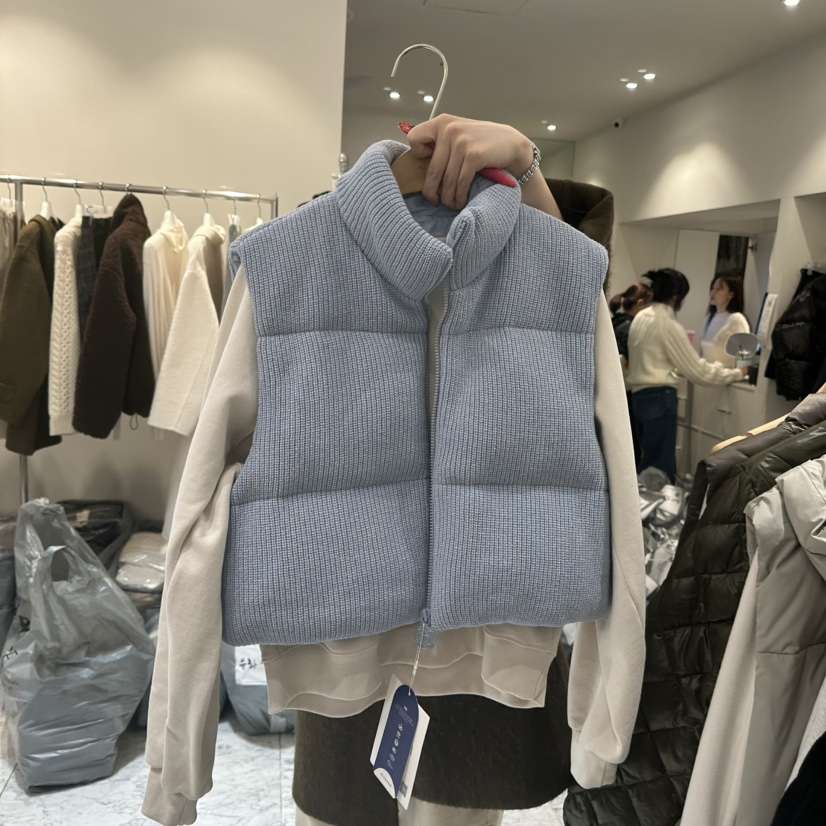 BLUEI-D東大門㊣直郵女裝新款時尚25秋冬休閑馬甲不含內搭Blue i-d馬甲