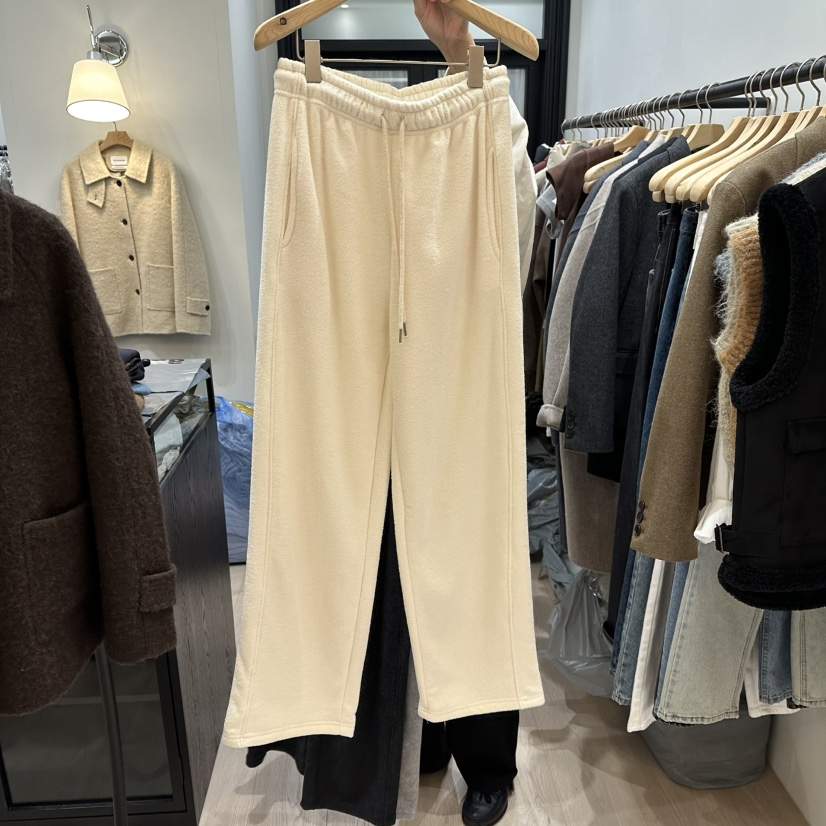 NOTTINGHAM東大門㊣直郵女裝新款人氣真品休閑褲毛圈布保暖NOTTINGHAM休閑褲