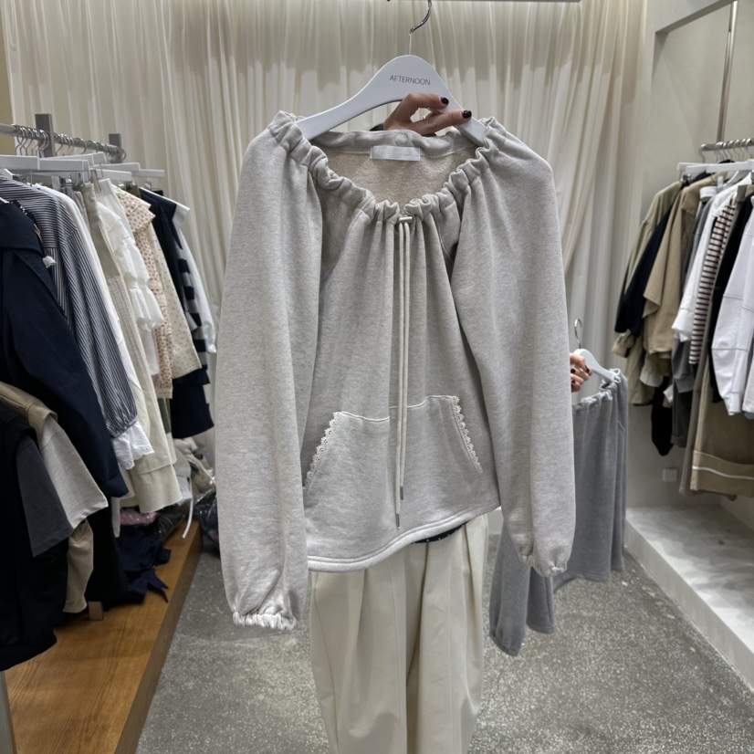 AFTERNOON韓國代購㊣女士新款人氣熱賣時尚休閑推薦職業衛衣AFTERNOON衛衣