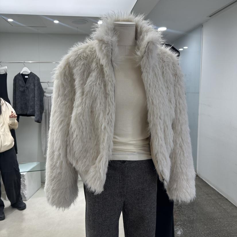 NEUTER韓國代購㊣女裝新款真品時尚休閑25秋冬人氣夾克毛皮NEUTER夾克