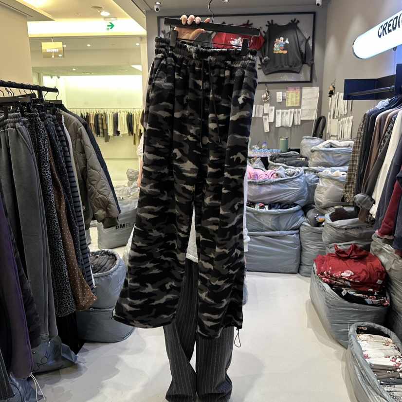 CREDITO東大門㊣直郵女裝新品人氣職業推薦熱賣時尚休閑褲迷彩CREDITO休閑褲