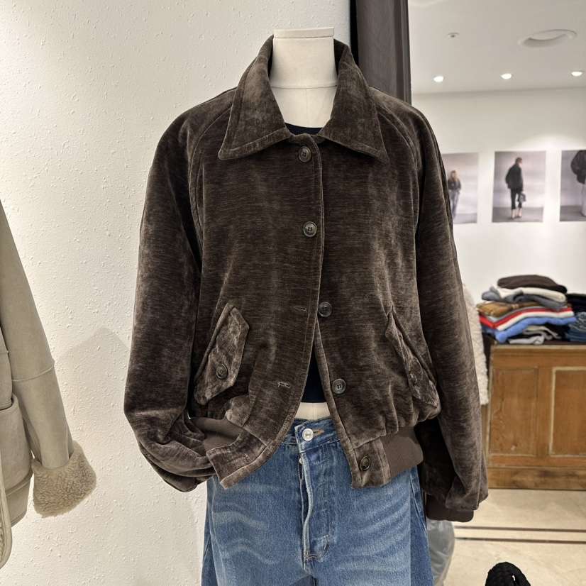 ACKER韓國代購㊣女士新款職業休閑時尚25秋冬熱賣推薦夾克絲絨ACKER夾克