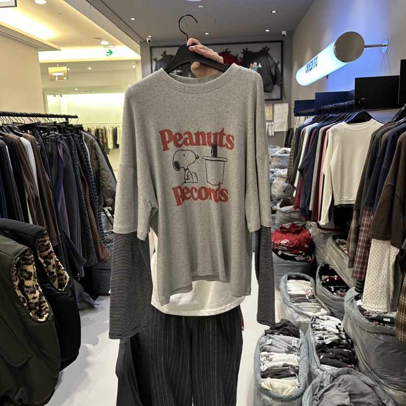 CREDITO韓國直郵㊣女士新款熱賣職業人氣真品25秋冬長袖T恤CREDITO長袖T恤