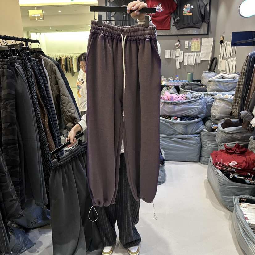 CREDITO東大門㊣實拍女士新款25秋冬休閑人氣推薦休閑褲加絨CREDITO休閑褲