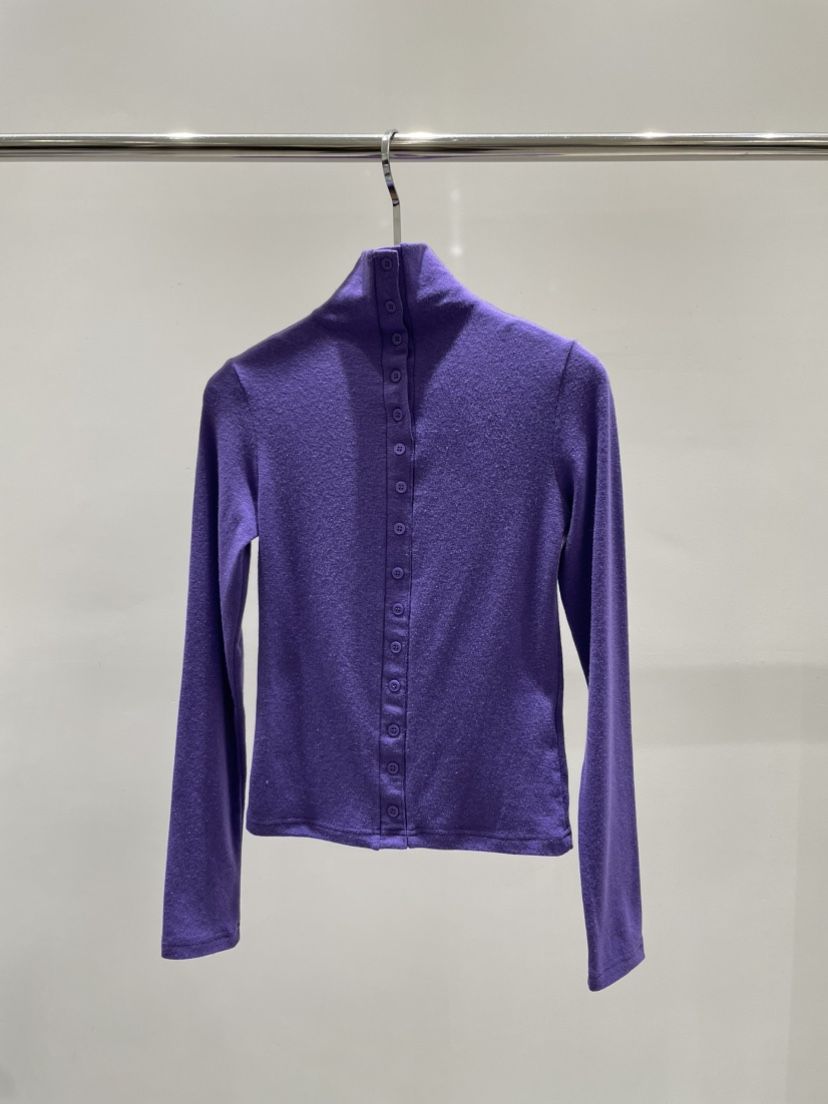 STAGE韓國代購㊣女士新款推薦熱賣職業時尚真品長袖T恤紐扣STAGE長袖T恤