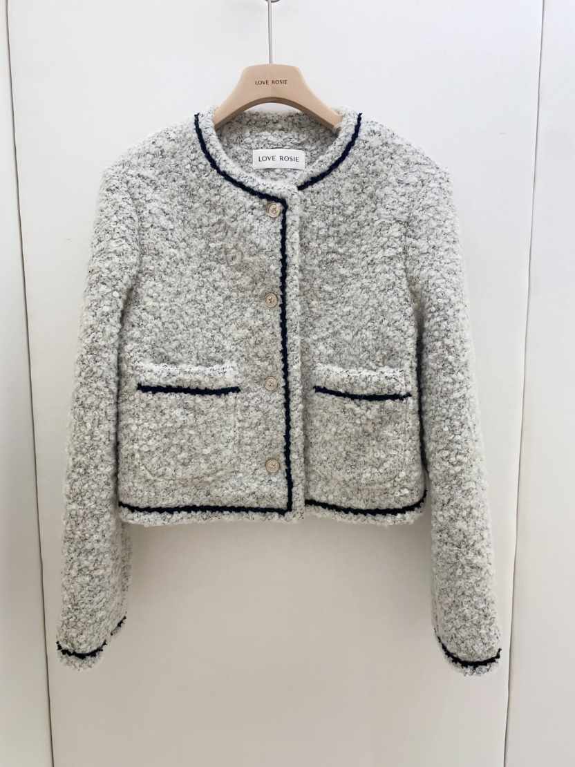 LOVE ROSIE東大門㊣直郵女士新款職業時尚25秋冬推薦夾克羊毛LOVE ROSIE夾克