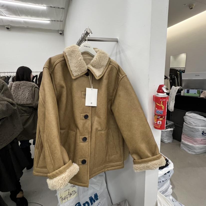 BREATHE韓國代購㊣女裝新品推薦職業25秋冬短款大衣兩面可穿BREATHE短款大衣