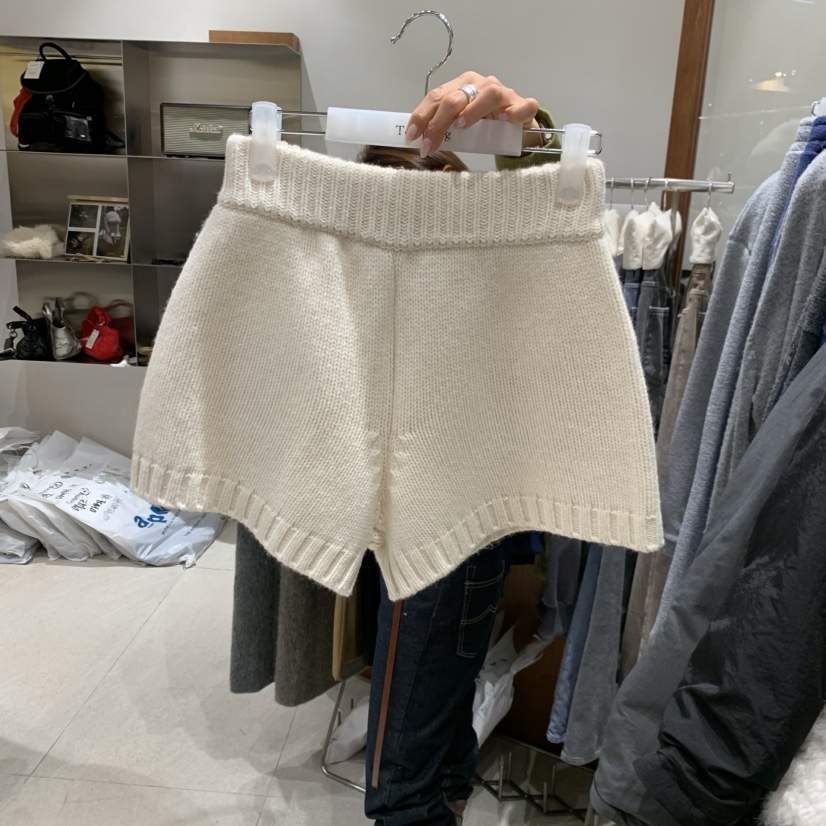 TEMPTING東大門㊣直郵女士新款真品人氣休閑25秋冬短褲口袋羊毛TEMPTING短褲