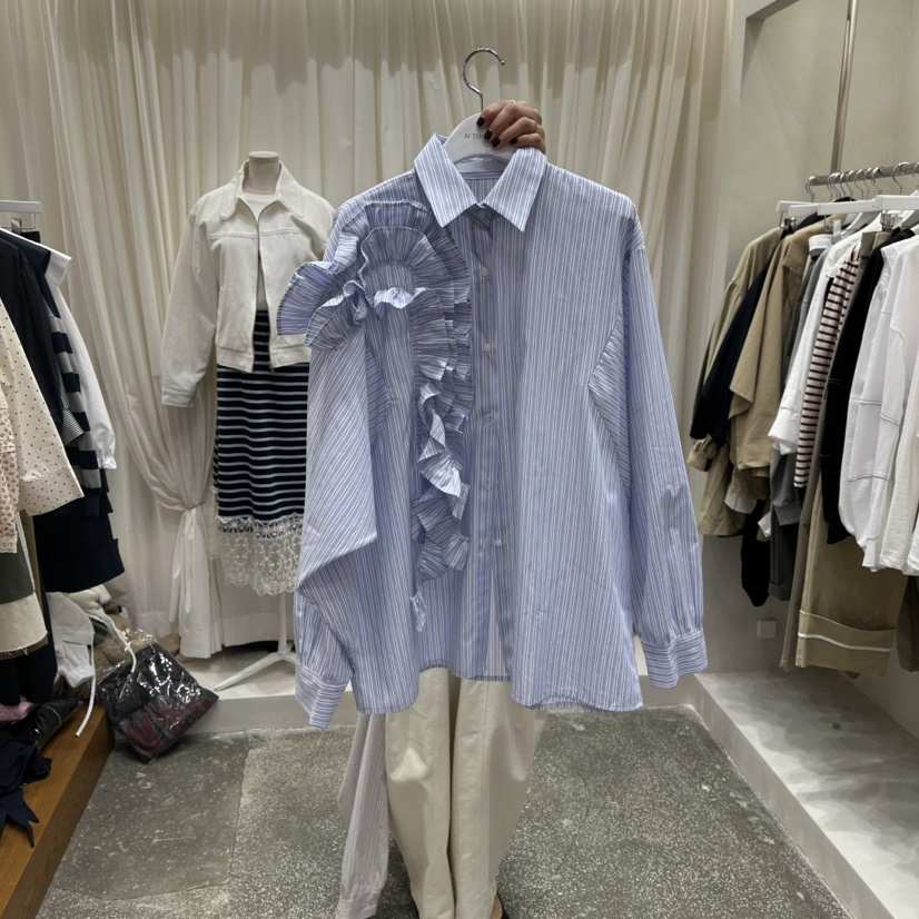 AFTERNOON東大門㊣實拍女裝新款熱賣人氣真品休閑襯衫蕾絲衫AFTERNOON襯衫/蕾絲衫