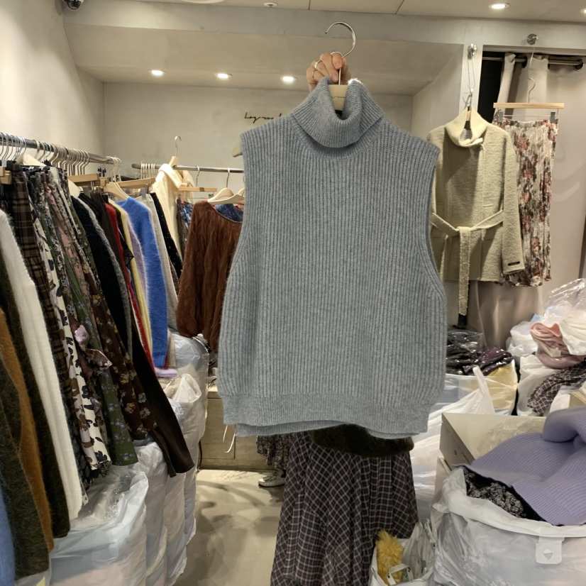 LOGROAD東大門㊣代購女裝新款熱賣推薦職業時尚25秋冬馬甲浣熊LOG ROAD馬甲