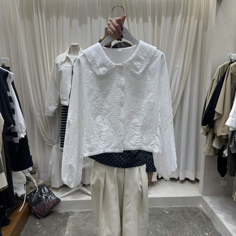 AFTERNOON韓國代購㊣女士新品真品熱賣職業25秋冬襯衫蕾絲衫AFTERNOON襯衫/蕾絲衫