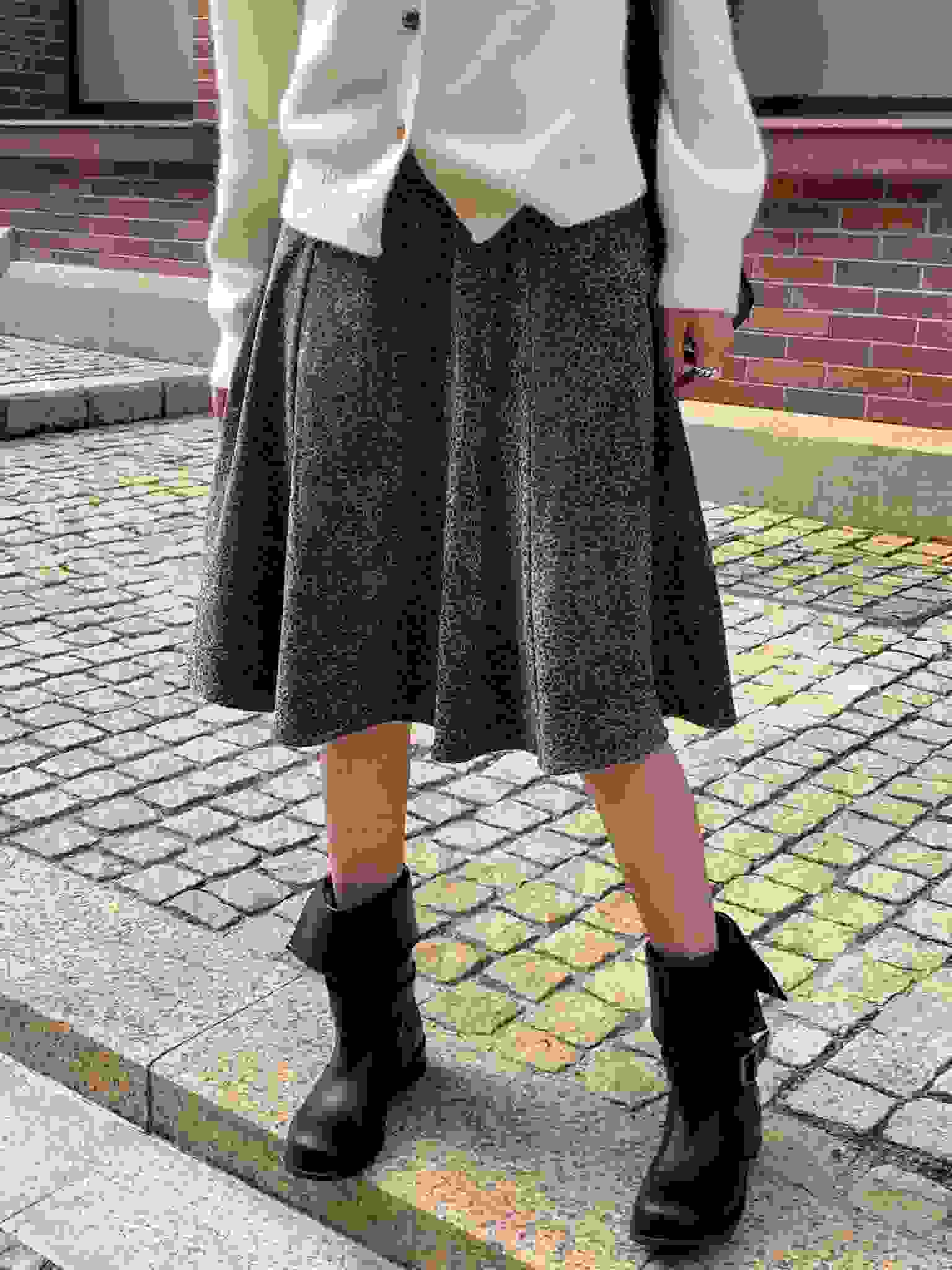 ANGE東大門㊣直郵女裝新款休閑25秋冬時尚人氣真品職業長裙ANGE長裙