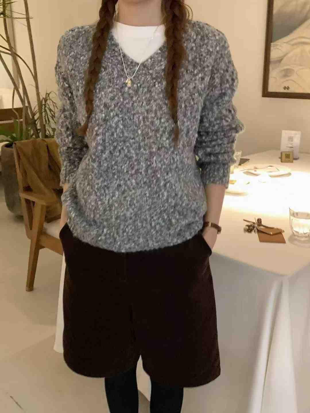 ANGE東大門㊣代購女裝新款時尚推薦休閑人氣熱賣職業真品毛衣ANGE毛衣