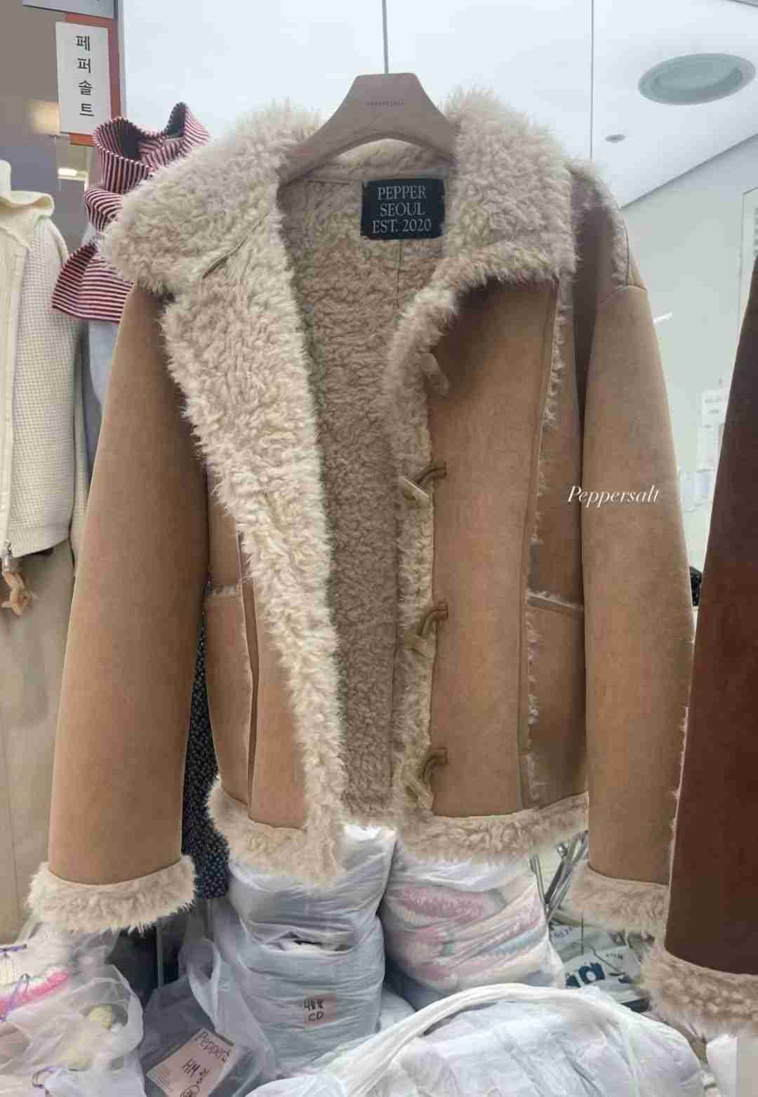 PEPPER 페페韓國代購㊣女裝新款真品推薦休閑時尚短款大衣PEPPER-SEOUL短款大衣