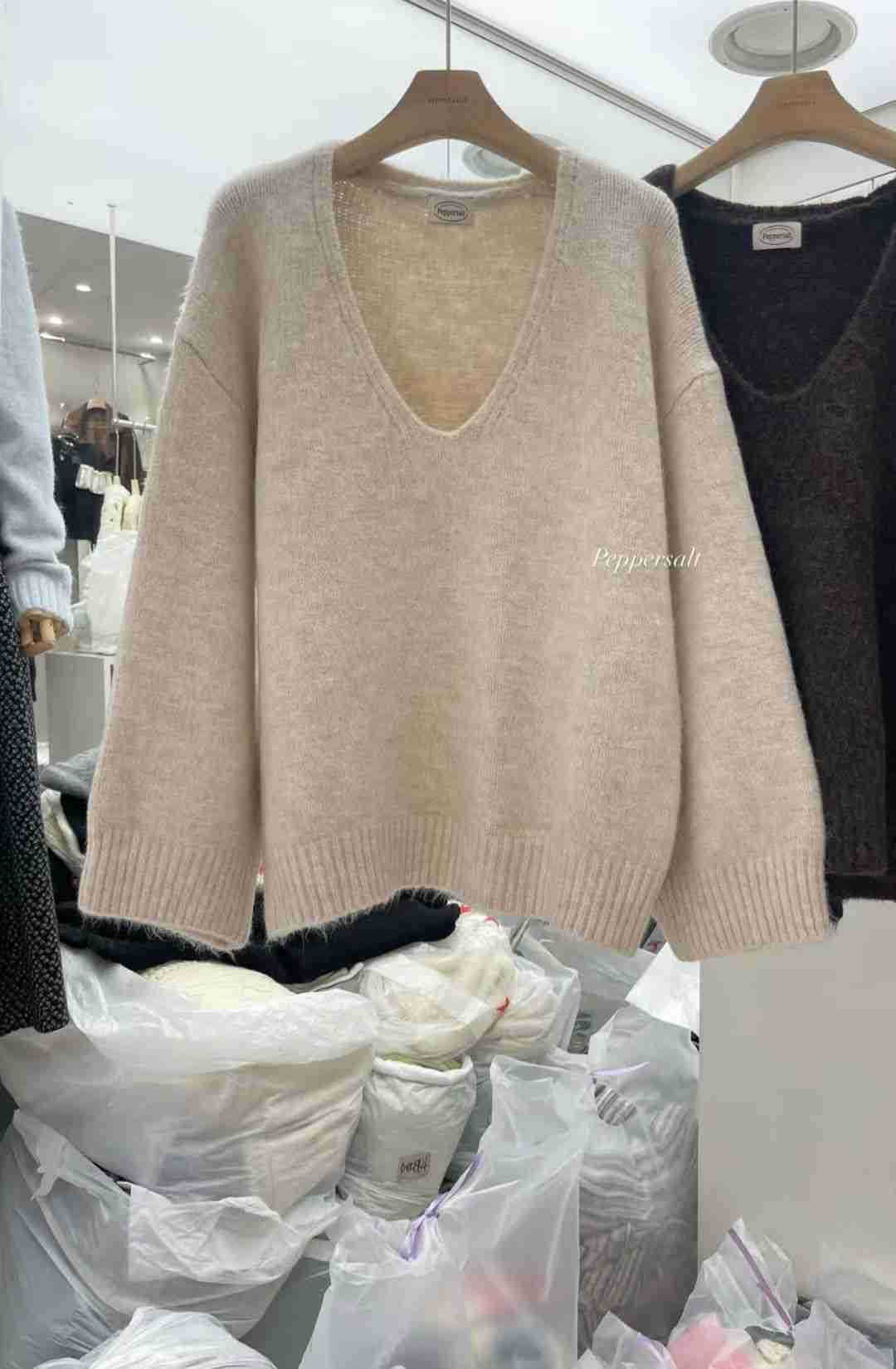 PEPPER 페페韓國代購㊣女裝新款推薦人氣熱賣職業休閑針織衫PEPPER-SEOUL針織衫