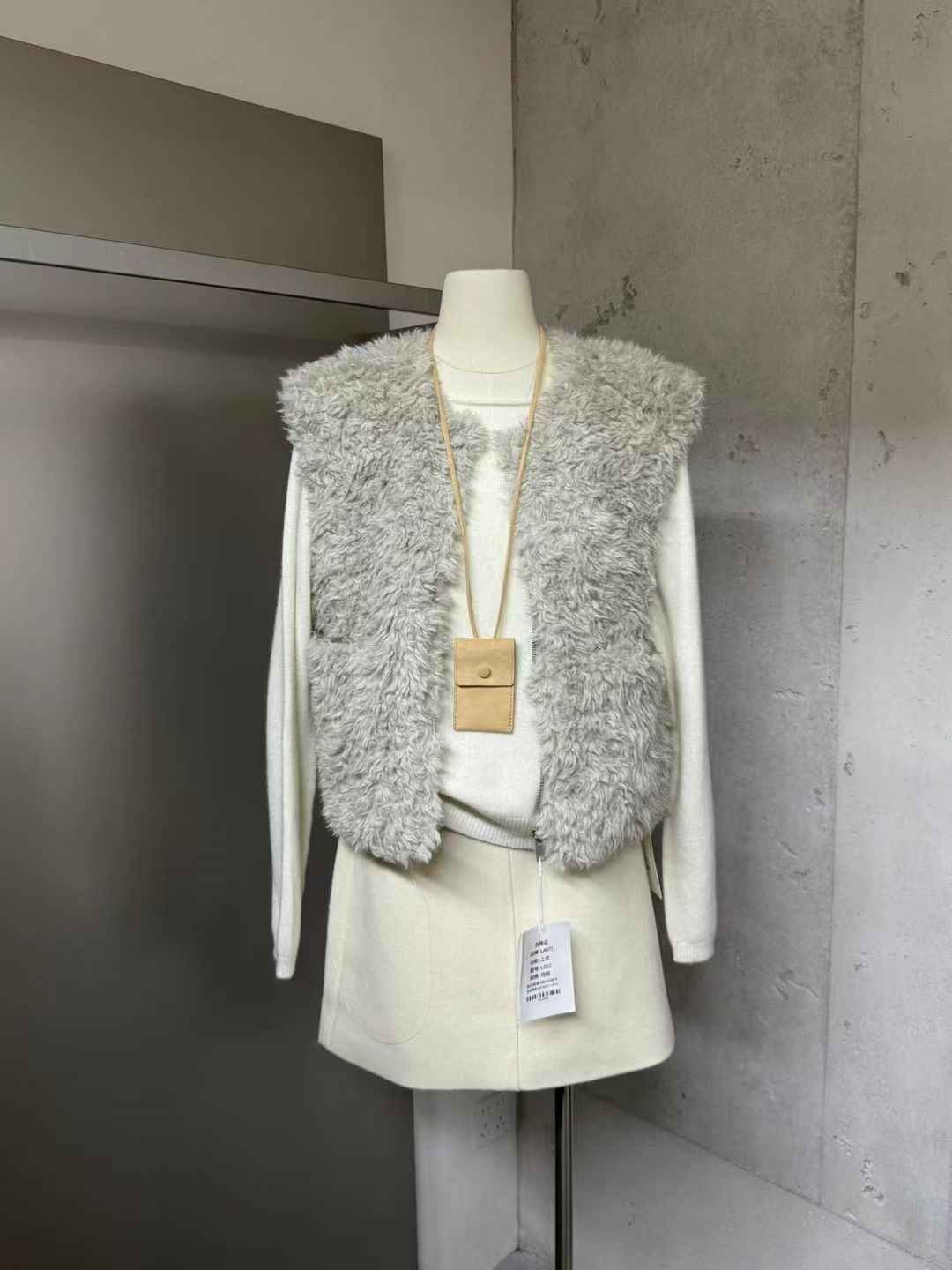 ANGE東大門㊣代購女裝新品時尚25秋冬職業真品馬甲不含內搭ANGE馬甲