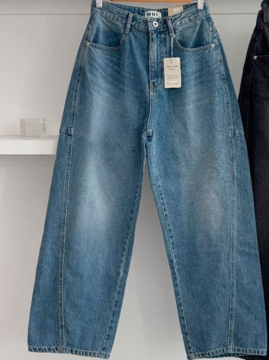 Theraw韓國直郵㊣女士新品休閑真品25秋冬時尚人氣熱賣牛仔褲Theraw牛仔褲