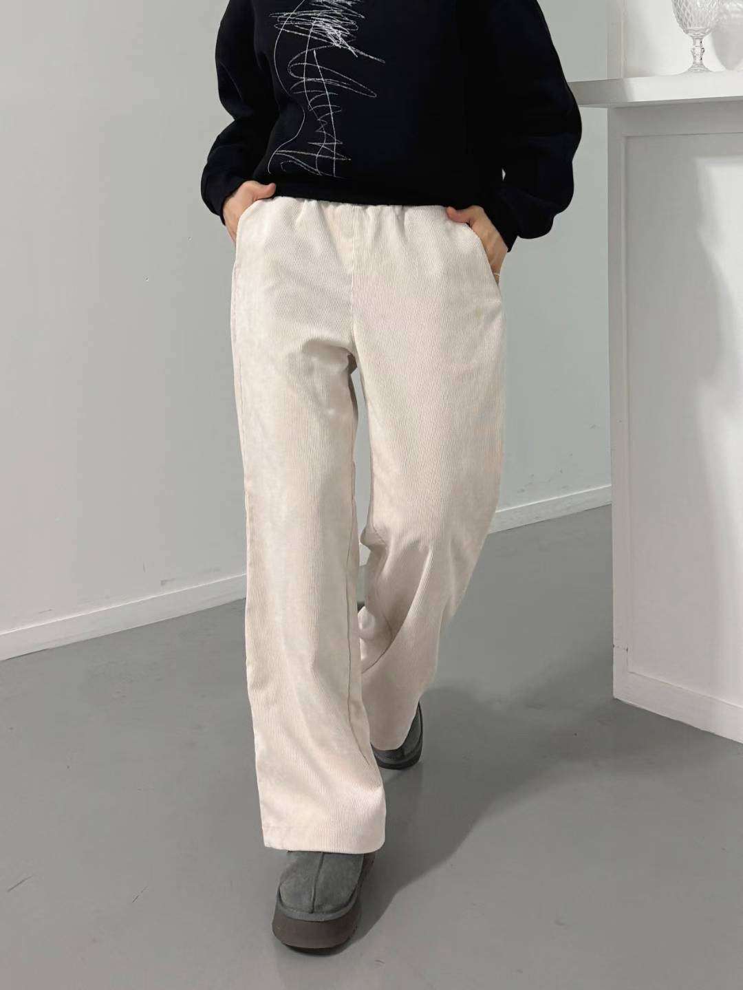 Theraw韓國代購㊣女裝新品人氣職業25秋冬休閑真品熱賣休閑褲Theraw休閑褲