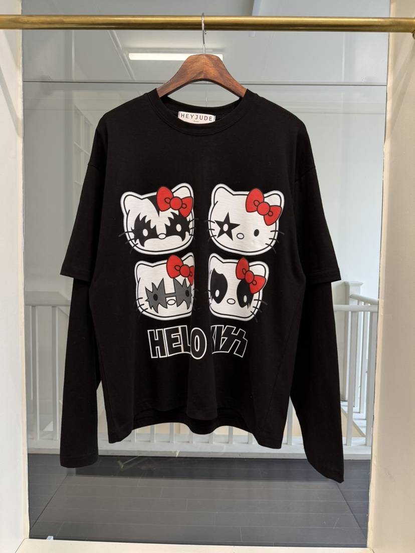 HEYJUDE韓國代購㊣女裝新品推薦25秋冬職業人氣時尚長袖T恤HEYJUDE長袖T恤