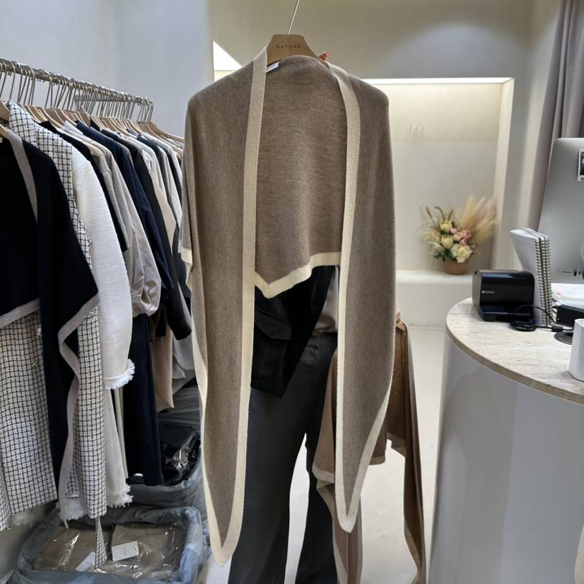 MATIERE韓國代購㊣女士新品熱賣休閑真品推薦職業時尚圍巾披肩MATIERE圍巾/披肩
