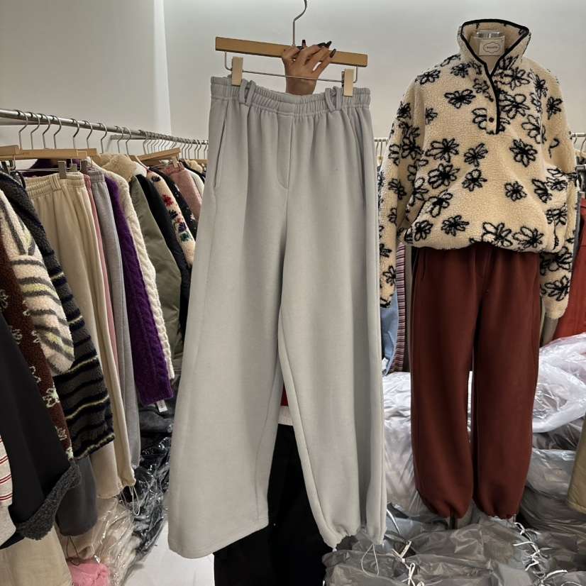 BAGUETTE-P東大門㊣代購女裝新款職業25秋冬時尚休閑褲加絨BAGUETTE-P休閑褲