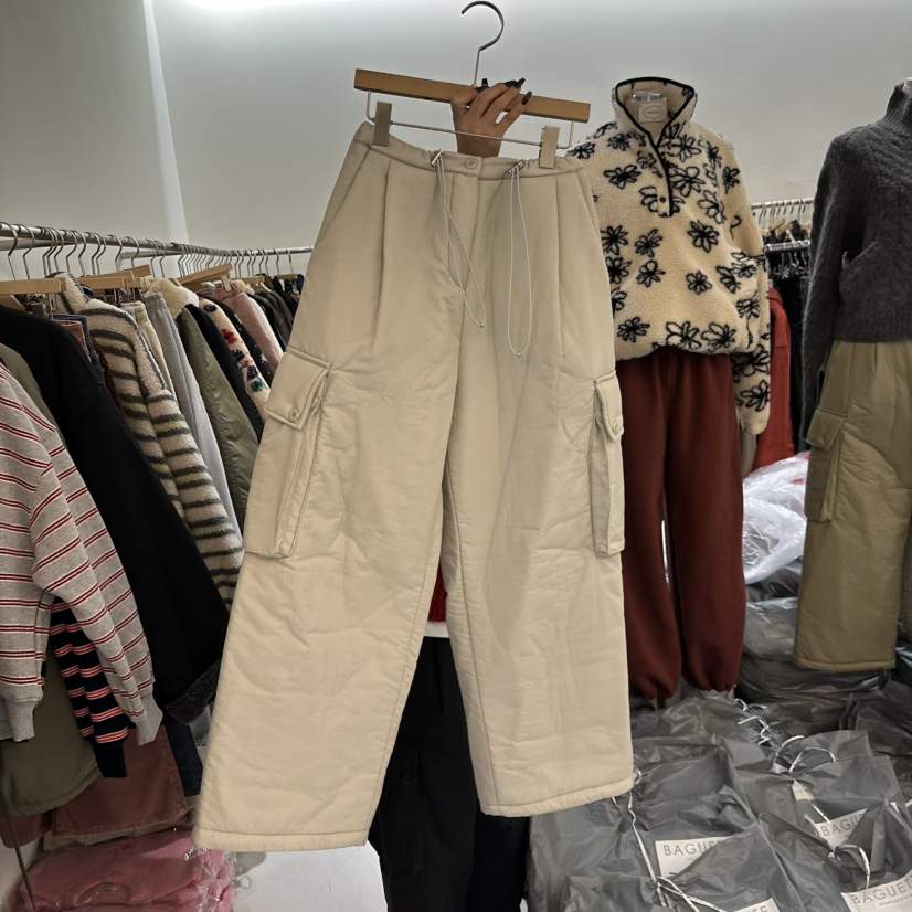 BAGUETTE-P東大門㊣代購女裝新品休閑推薦職業25秋冬休閑褲口袋BAGUETTE-P休閑褲
