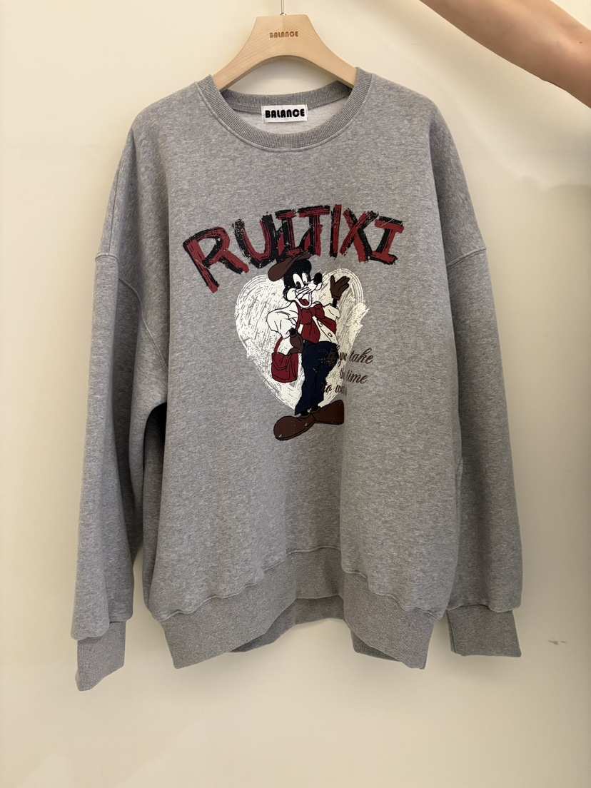 BALANCE韓國代購㊣女士新款25秋冬休閑熱賣人氣時尚衛衣加絨BALANCE衛衣