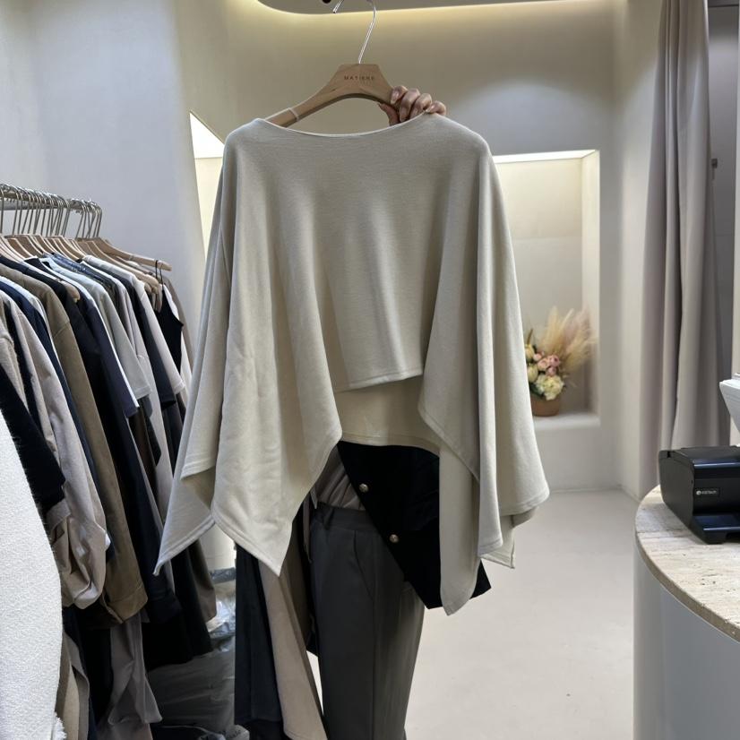 MATIERE韓國代購㊣女士新款休閑人氣職業時尚25秋冬長袖T恤MATIERE長袖T恤