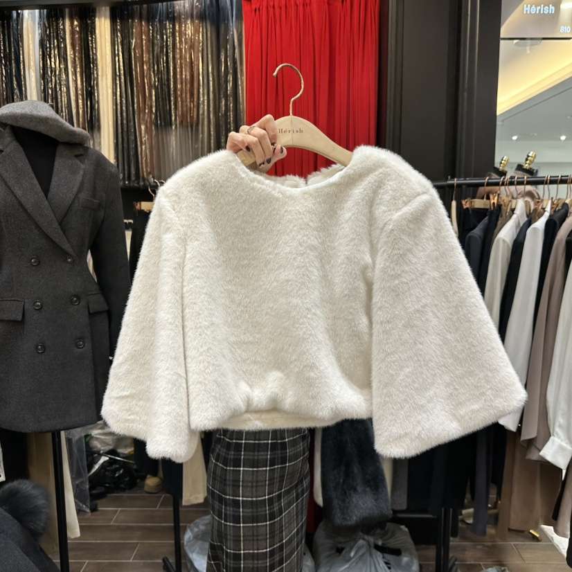 HERISH-HAUTE東大門㊣代購女裝新品真品推薦熱賣人氣衛衣毛皮HERISH-HAUTE衛衣