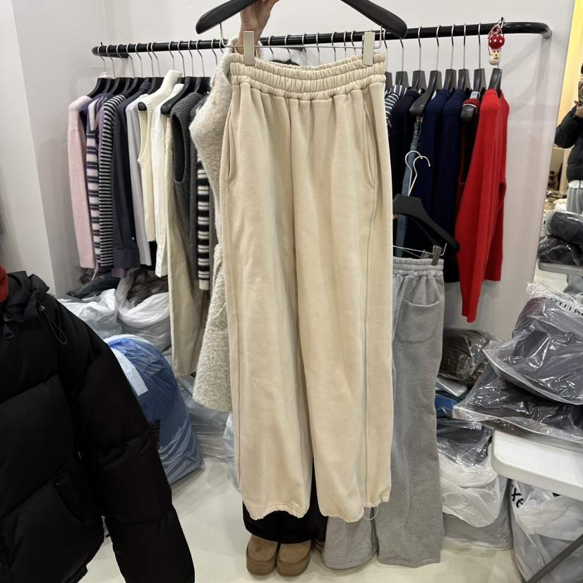 MUSHROOM EFFECT韓國代購㊣女裝新品人氣推薦休閑休閑褲加絨MUSHROOM EFFECT休閑褲