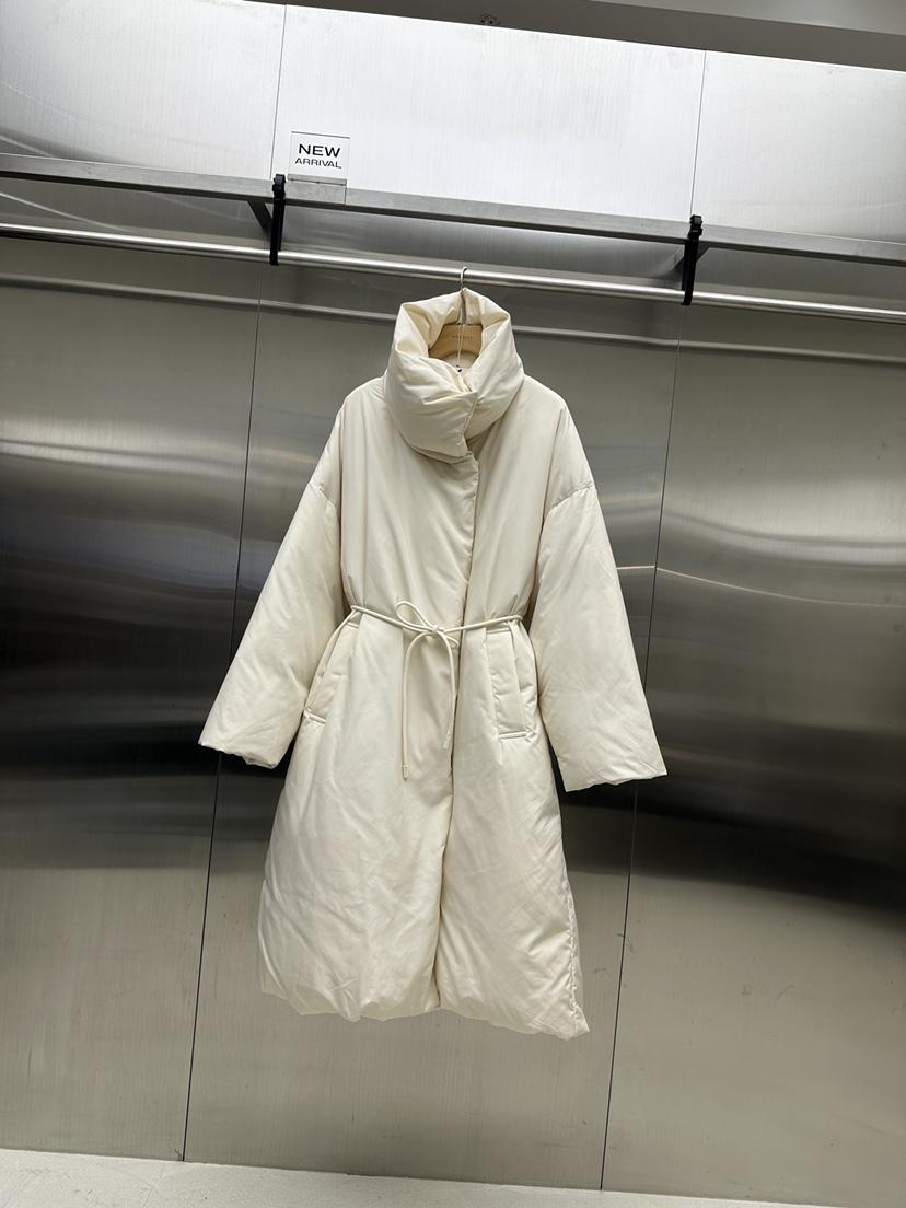 MYDRESS東大門㊣代購女士新款25秋冬時尚長款羽絨服含腰繩填充MYDRESS長款羽絨服