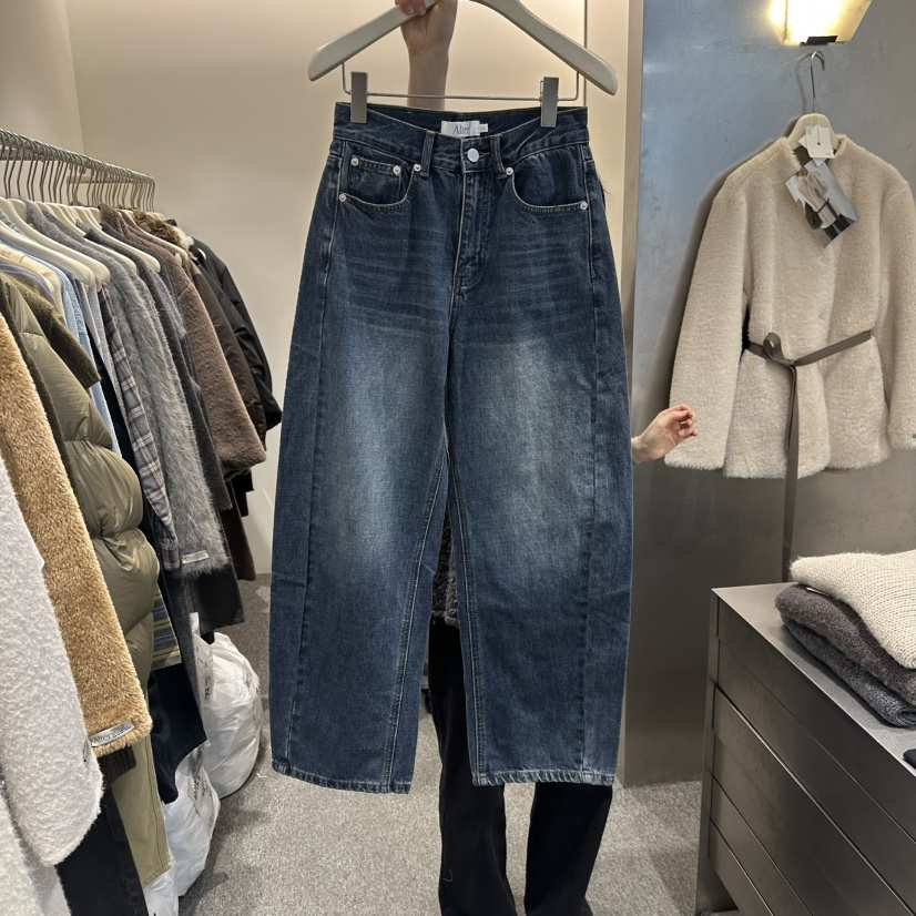 ALTER東大門㊣實拍女裝新品時尚休閑職業熱賣真品牛仔褲加絨Alter牛仔褲