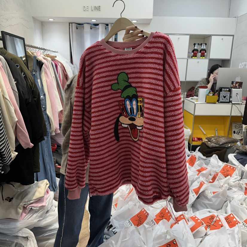 DE LINE韓國代購㊣女裝新款休閑熱賣25秋冬時尚人氣職業衛衣DE LINE衛衣