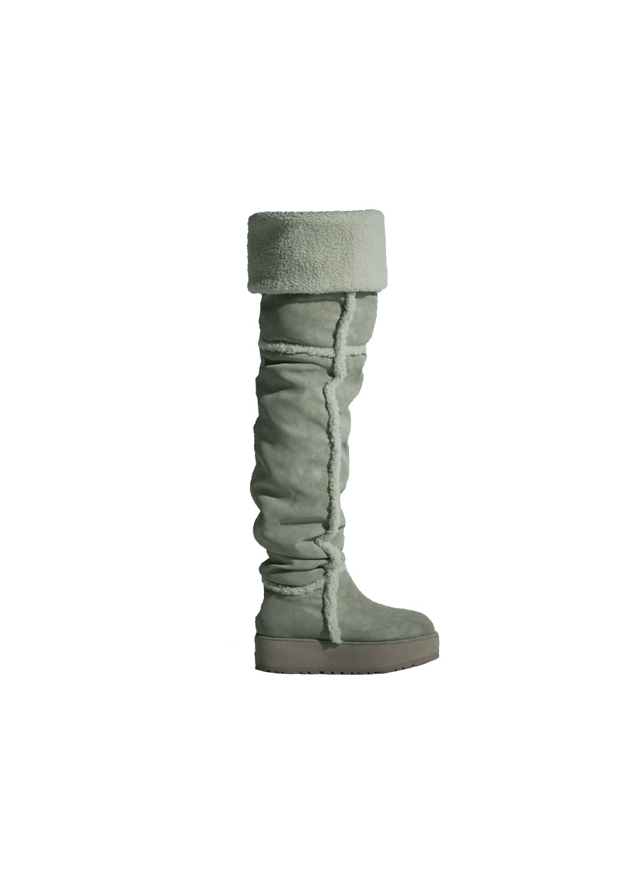 GATELESS東大門㊣代購女裝新款時尚真品熱賣25秋冬靴子羊皮GATELESS靴子