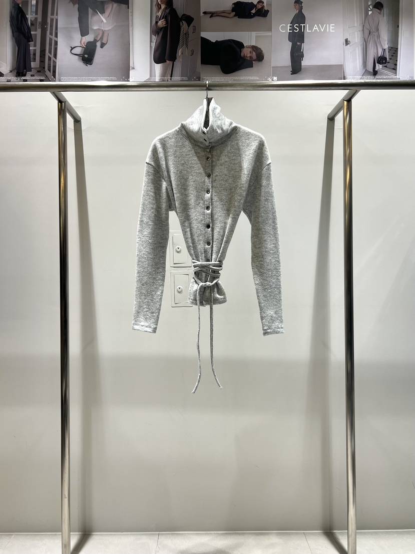 CESTLAVIE東大門㊣代購女士新品職業熱賣休閑針織衫羊毛高領CESTLAVIE針織衫