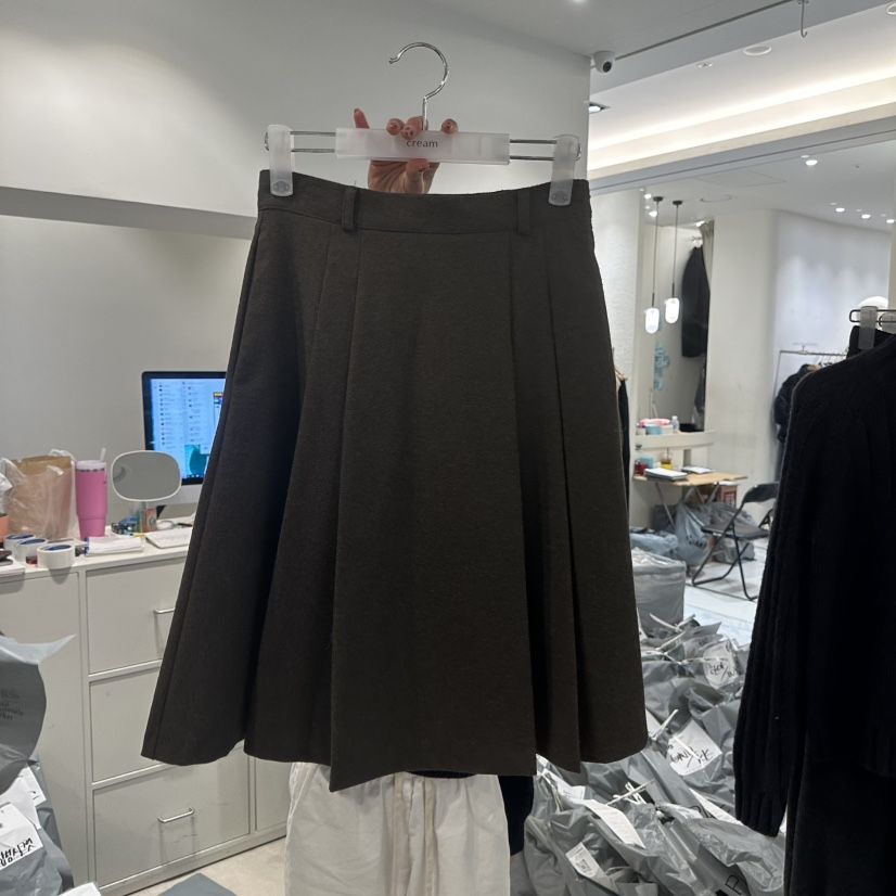 CREAM-P韓國代購㊣女士新品人氣熱賣休閑職業半身裙中短裙CREAM-P半身裙/中短裙