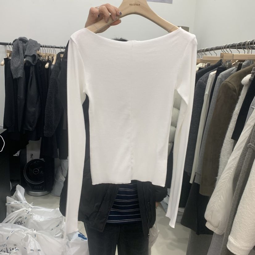 RECOVER東大門㊣代購女士新品25秋冬真品休閑時尚推薦長袖T恤RECOVER/MOMENT長袖T恤