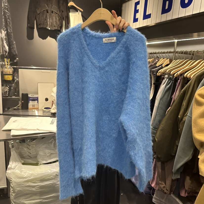 EL BOSQUE東大門㊣直郵女裝新品25秋冬真品休閑職業熱賣毛衣EL BOSQUE毛衣