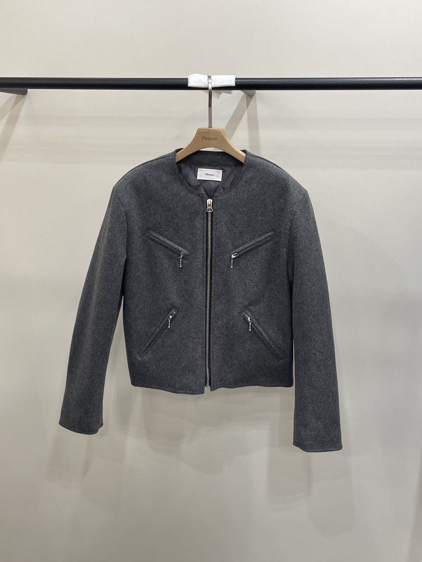 PERSON韓國代購㊣女士新款職業真品熱賣人氣時尚休閑25秋冬夾克PERSON夾克