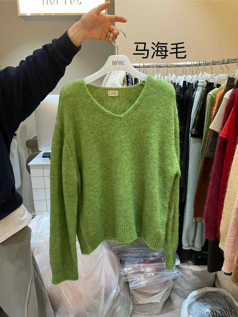 NOFYBE東大門㊣直郵女士新款休閑熱賣推薦時尚針織衫馬海毛NOFYBE針織衫