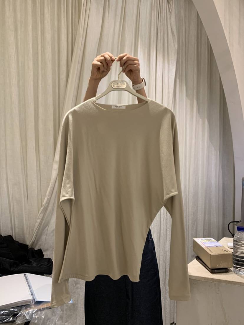 PAPERMOON韓國直郵㊣女士新款人氣推薦25秋冬熱賣職業長袖T恤paper moon長袖T恤
