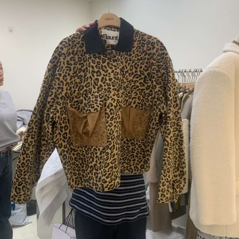 FLAUNT東大門㊣實拍女裝新款推薦25秋冬真品時尚熱賣休閑夾克FLAUNT夾克