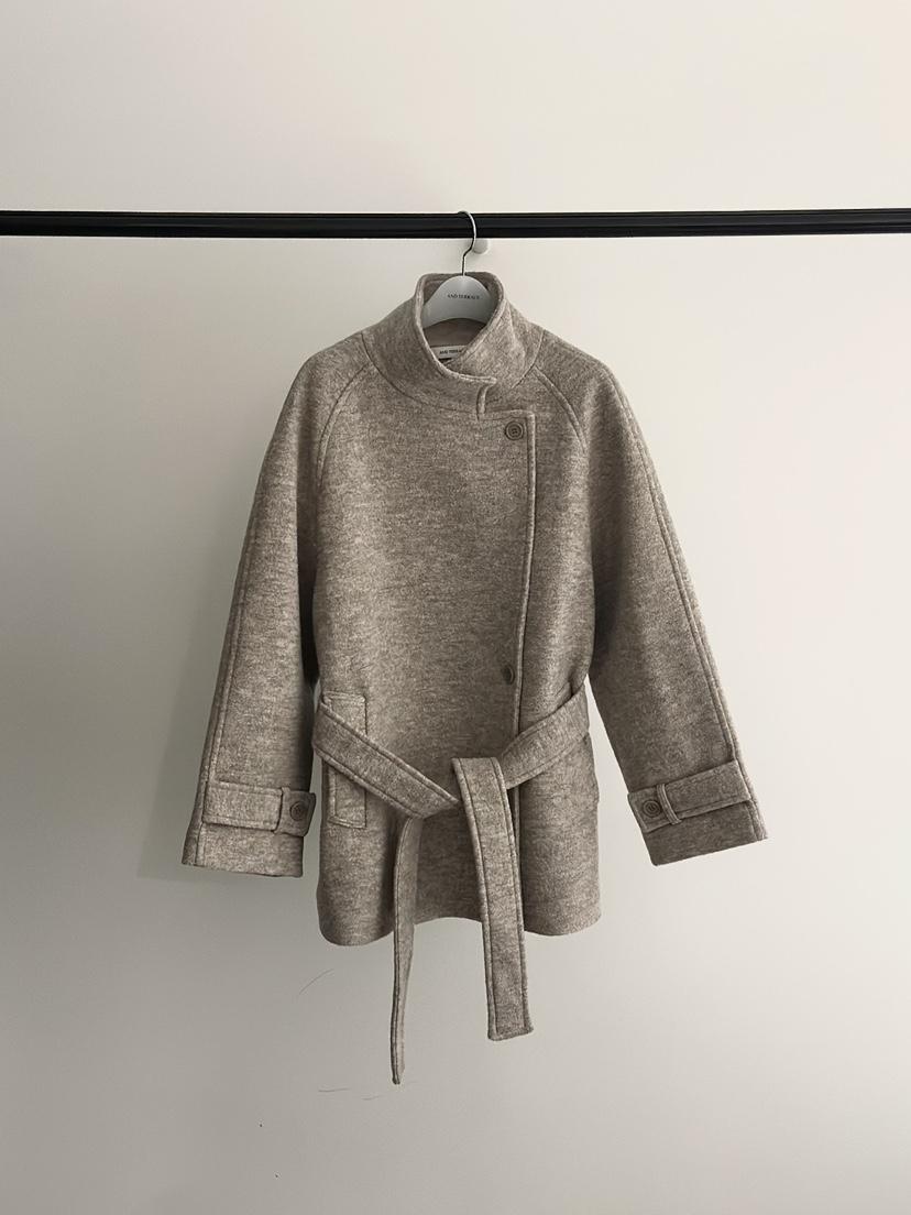 ANDTERRACE東大門㊣代購女士新品25秋冬真品時尚人氣短款大衣ANDTERRACE短款大衣