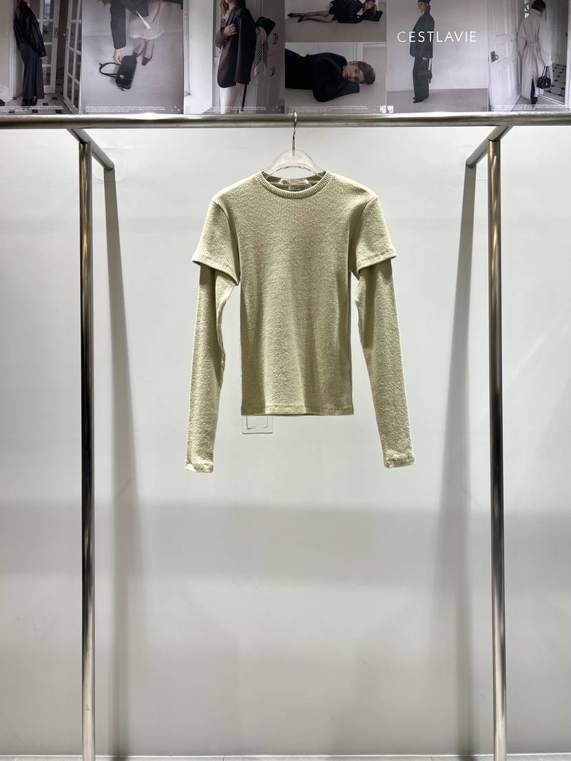 CESTLAVIE東大門㊣直郵女裝新款人氣時尚職業熱賣針織衫假兩件CESTLAVIE針織衫