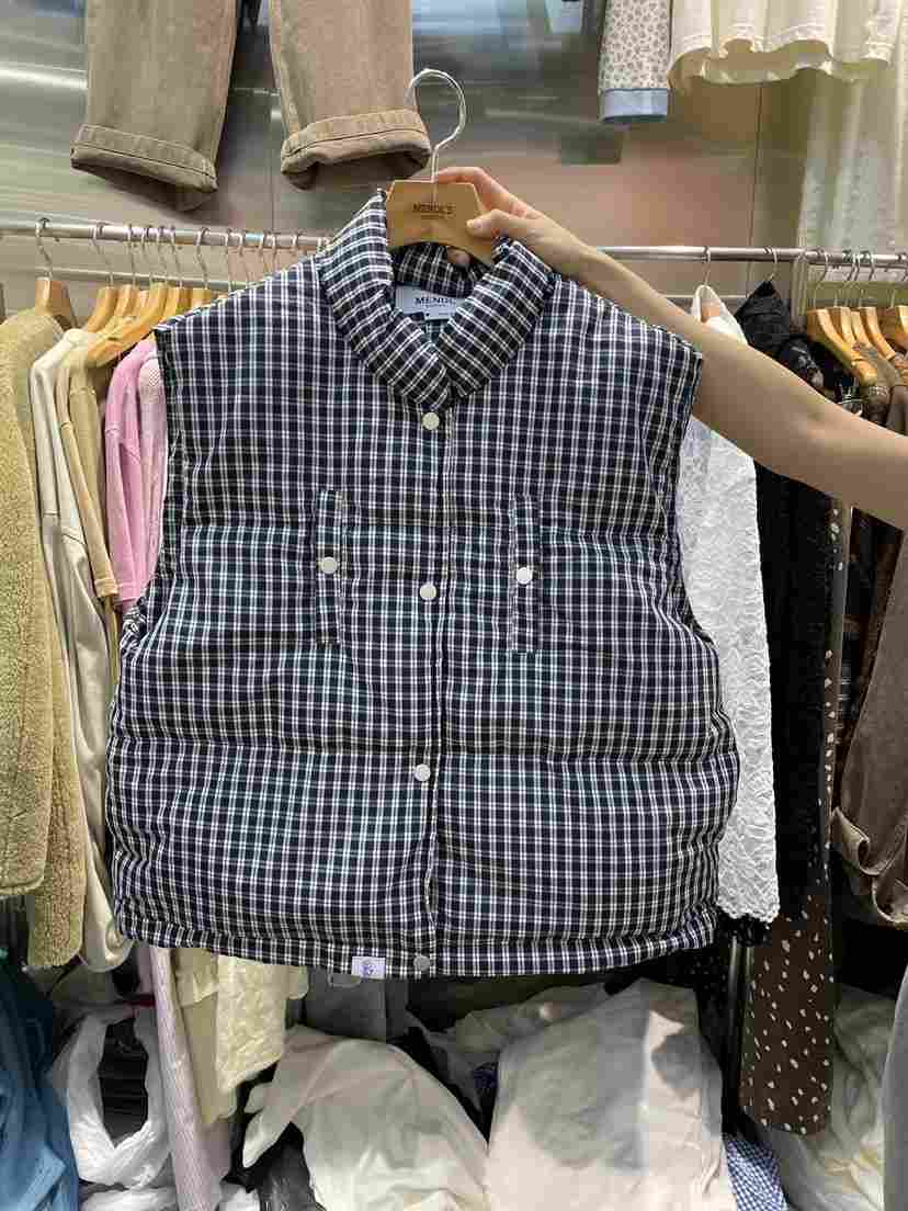 MENDL S韓國代購㊣女裝新款熱賣時尚真品25秋冬職業馬甲填充MENDL S馬甲