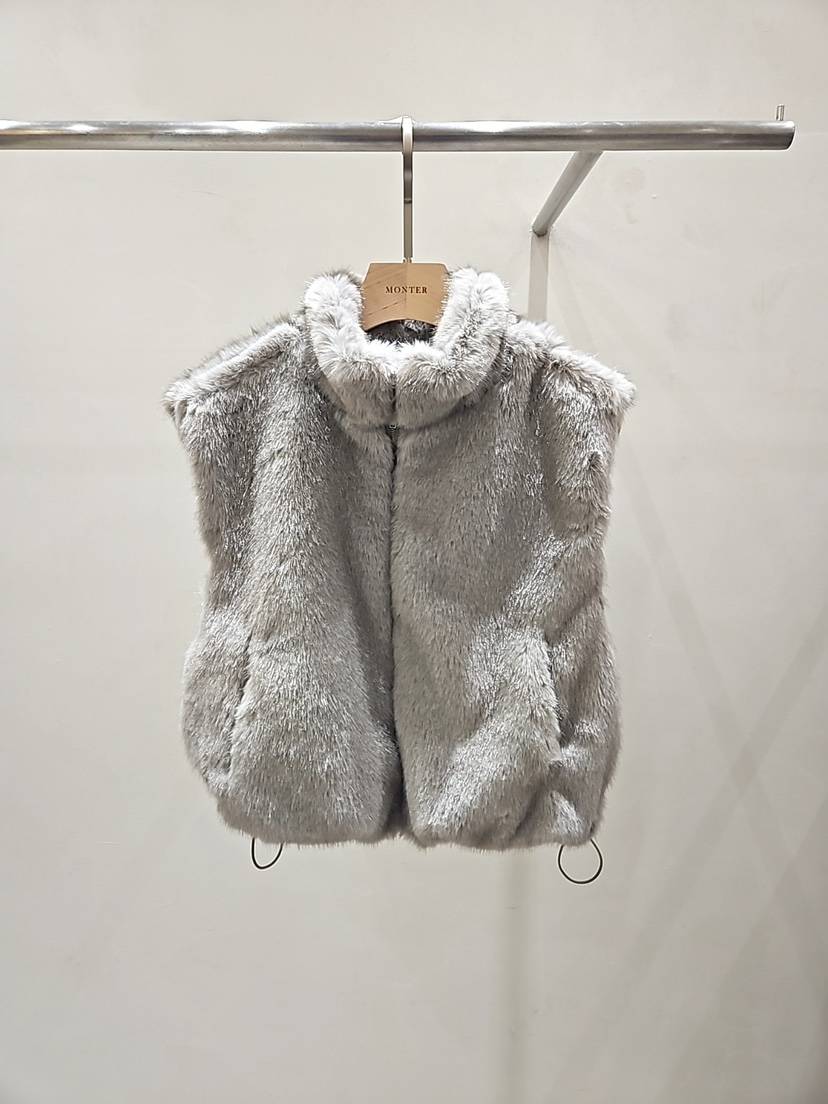 MONTER東大門㊣直郵女士新款熱賣25秋冬職業真品人氣馬甲狐貍MONTER馬甲