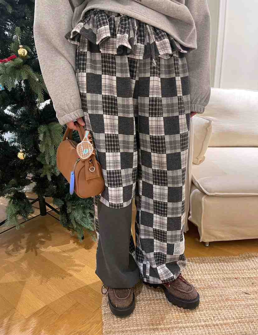 BOUTIQUE-L東大門㊣實拍女裝新品時尚25秋冬休閑真品休閑褲BOUTIQUE-L休閑褲